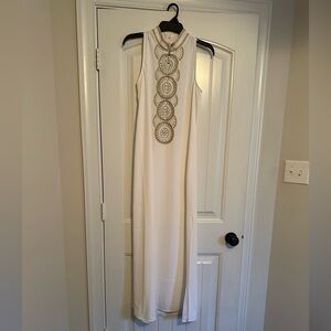 Lilly Pulitzer Maxi Dress with Gold Accents
